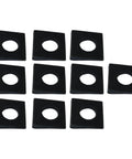 Beveled Square Washer Set 1/2 Inch Ten Pack 1-1/8 By 1-1/8 Inch Wedge Shims For Leveling Carbon Steel Galvanized 2mm To 6.6mm Thick Heavy Duty Shim Gear Built To Last For Sturdy Support