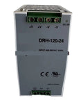 120W 24V Switching Power Supply For DIY Projects And Industrial Setups Plug And Play Convenience High Efficiency DC Output Quiet Operation Compact Metal Enclosure Wide Input Range Easy Mounting Durable And Reliable Power, front view