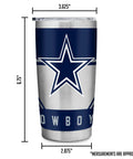 Make Every Sip Hit Different With This Dope 20 Oz Stainless Steel Tumbler Featuring Double Wall Insulation And Secure Lid for Dallas Cowboys fans, 20 oz.