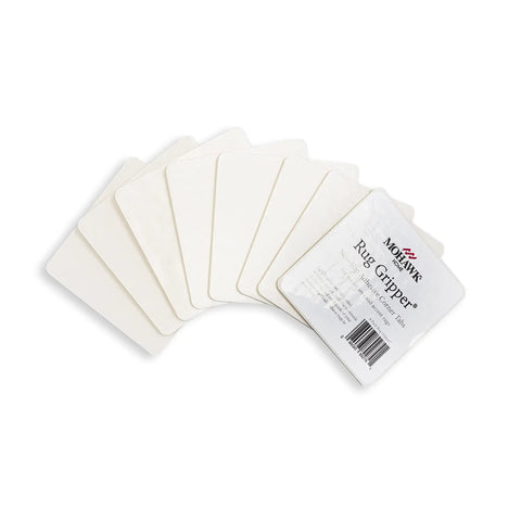 Non Slip Corner Gripper Rug Tabs Eight Pack Anti Curling Double Sided Adhesive 4 Inch By 4 Inch Squares Keep Rugs Flat And In Place