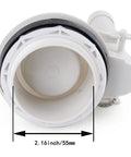 Built Tough Two Inch Toilet Flush Valve Replacement Kit With Sealed Gaskets And Reinforced Bolts for standard two piece tanks, 2.16 inch size.