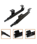 Beefy Keyboard Tray Slides 10 Inch Or 12 Inch With Ball Bearing Full Extension Drawer Runners, steel under desk mount, black close-up
