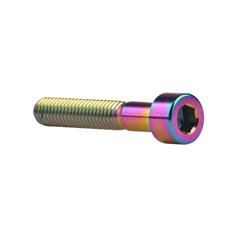 Titanium rainbow M6x40mm socket Allen hex bolt