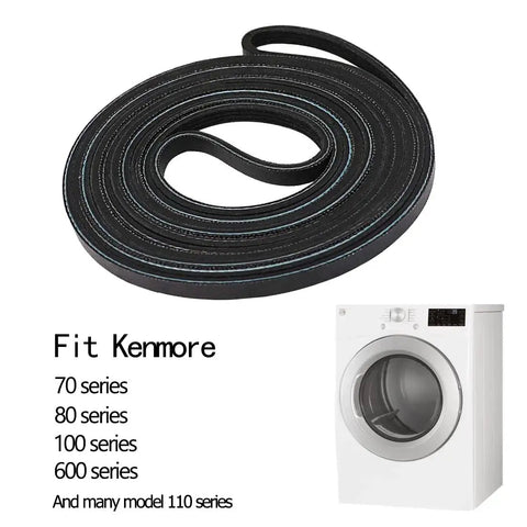 Durable Dryer Drum Belt Replacement For Dryers Compatible With 110 Series And 70 80 100 600s Models One Quarter Inch Wide And Ninety Two And A Quarter Inches Long With Four Ribs And Three Grooves For A No Fuss DIY Fix
