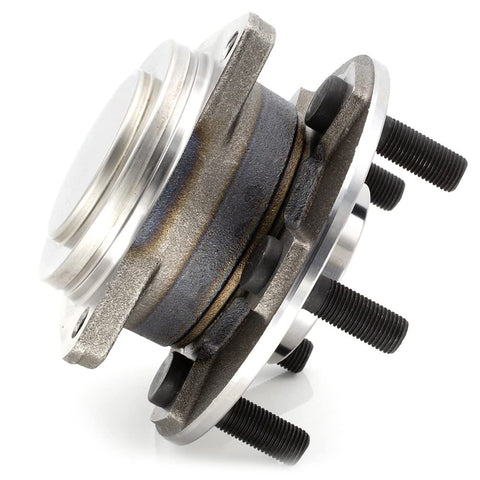 Side view of Beefed Up Front Wheel Hub Bearing Assembly 513325 OEM Grade Replacement for Chrysler and Dodge, 5 Lug with ABS.