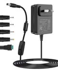 Universal 12V DC Power Supply Adapter With On Off Switch 2A Output 24W 5.9 Feet Cable 5.5 X 2.5 Mm Center Positive Plug AC 100-240V In for LED strips