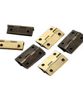Rotating Concealed Hinges For Cabinets And Drawers 30 Piece Pack Easy Install Mini Square Cupboard Door Hinge For Wooden Furniture Jewelry Box Replacement Hardware 24 By 16 Millimeters bronze finish hinges