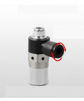 High Suction Vacuum Ejector With Negative Pressure Valve For Pneumatic Systems, Compact Tubular Design, side view
