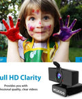 Top Tier 1080P Webcam Delivering Knockout Video Quality And Crystal Clear Audio showcasing image comparison between 1080P and 720P.