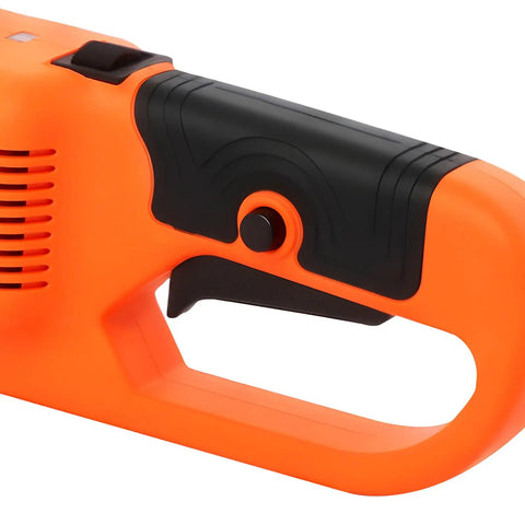 Close-up of the handle on the Heavy Duty 2300W Electric Pipe Threader Machine With Pure Copper Motor, showing ergonomic design.