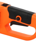 Close-up of the handle on the Heavy Duty Electric Pipe Threader Built Tough As Nails With 2300W Copper Motor And Six Piece Die Set Corded Threading Kit.