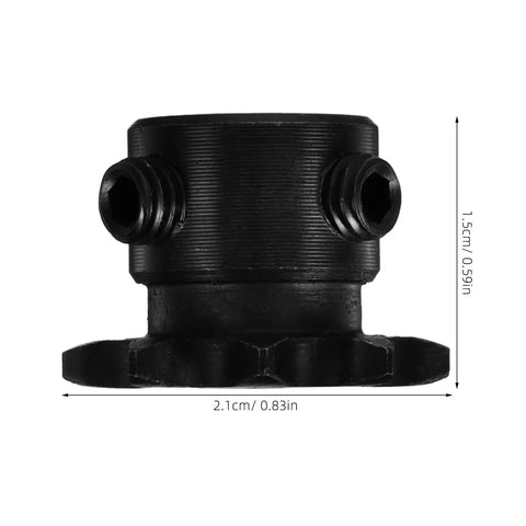 Dude check out this Luxshiny 9 Tooth Single Strand Steel Roller Sprocket For Humid Conditions High Efficiency Power Transmission Smooth Operation And Heavy Load Capacity view showing dimensions and connectors.
