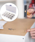 Heavy Duty Self Tapping Screws Kit For Metal And Wood Carbon Steel Construction Built To Last For Home And Office Projects Includes Silver Sheet Metal Screws And Durable Fasteners For Quick Easy Install, plastic organizer case with assorted silver screws