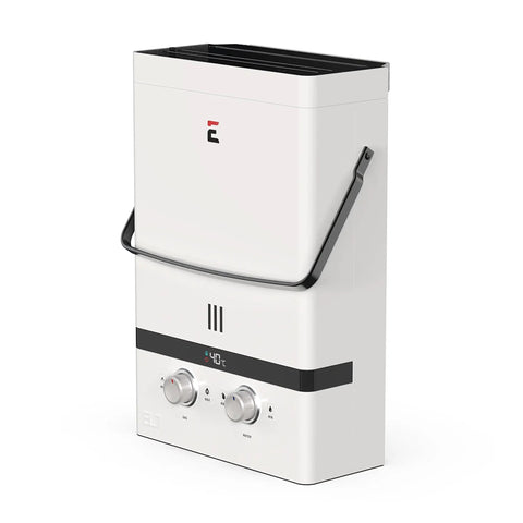 Portable Outdoor Tankless Water Heater Crushes Cold Water Blues With 7 Liters Per Minute Flow and heavy-duty design for outdoor use.