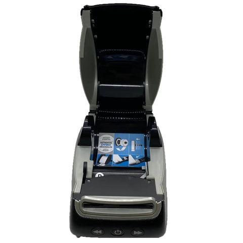 Open view of LabelWriter 550 Turbo Direct Thermal Label Printer With USB And LAN 300 DPI showing label compartment