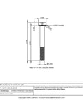 Hella Tough Top Shelf 1/4 20 X 2 Inch Titanium Hex Head Bolts Grade 5 Ti 6Al 4V detailed technical drawing and dimensions.