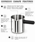 Universal 4 Cup Stainless Steel Espresso Carafe Replacement For Krups Mr Coffee DeLonghi Breville Hamilton Beach Casabrews And More Durable Polished Steel Coffee Decanter With Features