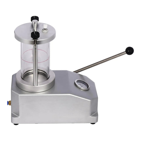 Pro Grade Waterproof Watch Case Tester For Two Watches, aluminum alloy pressure testing rig with transparent cylinder and gauge