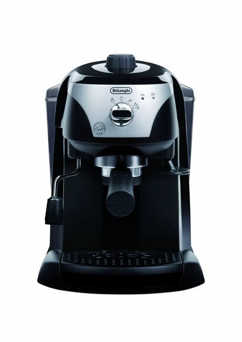 Pro Grade 15 Bar Pump Driven Espresso Maker With Stainless Steel Boiler And Swivel Jet Frother For Creamy Drinks Plus Built In Tamper And Quick Fill Reservoir, front view.