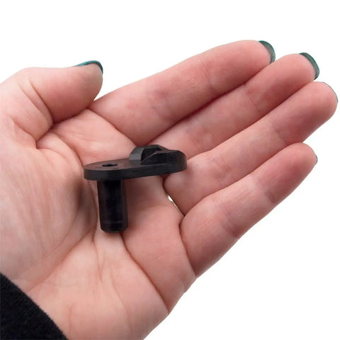 Hand holding Fridge Door Lower Hinge Closing Cam Riser Replacement For Refrigerator, Fits Fresh Food Or Freezer Side, AP3420216 Compatible