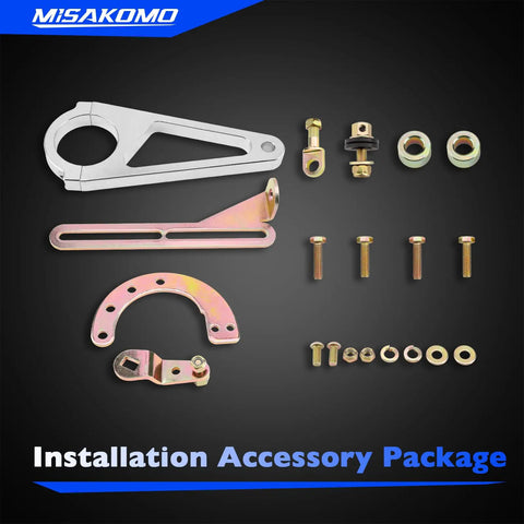 2 Inch Aftermarket Adjustable Steering Column Shift Linkage Kit For Easier Quick Shifts And Smoother Pedal Response Plug And Play Install Durable Aluminum Construction Easy Install Eliminates Transmission Wiring Hassles. Installation accessory kit with aluminum linkage parts and hardware