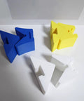Corner Clamps for Woodworking with Quick Release Right Angle Clamp Design Pro Grade in blue, yellow, and white