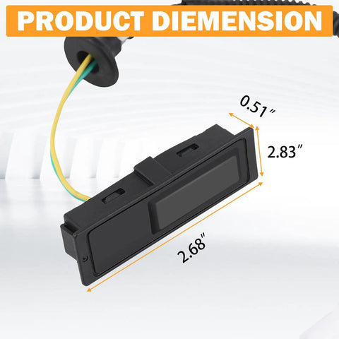 Nissan Pathfinder Hatch Button Trunk Latch Replacement Direct Fit For 2013-2020 Tailgate Release Button with dimensions labeled