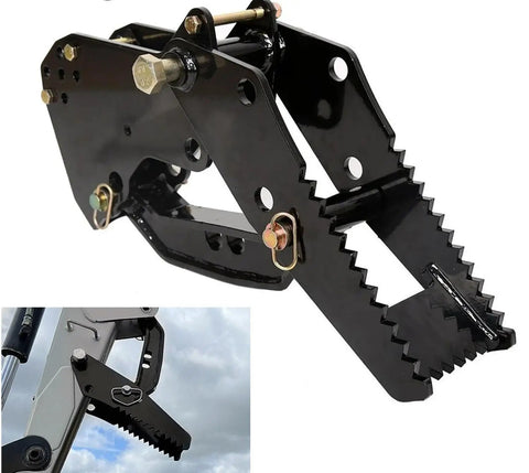 Heavy Duty Backhoe Thumb Excavator Claw For 3.25 Inch Boom Width Beefy Steel Attachment Built To Withstand Large Impacts