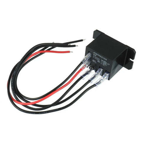 12V DC Power Relay with 30A and 40A SPDT contacts, 1NO 1NC flange mount, 10 quick connect terminals, plug and play, pack of 2