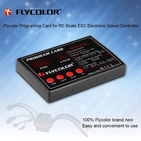 Flycolor RC Boats ESC Programming Card For Quick Setup And Tuning, Easy Forward And Reverse Modes, Durable, User Friendly tool