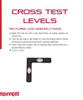 Cross Leveling Tool With Dual Vials At Right Angles For Quick Squareness Checks Cast Iron With Satin Nickel Finish 2 3 4 Inch