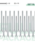 18 Pack Chain Link Fence Extension Kit With 25.2 Inch Height And 2.2 Inch Bracket, Durable Galvanized Post Extender For Dogs And Privacy