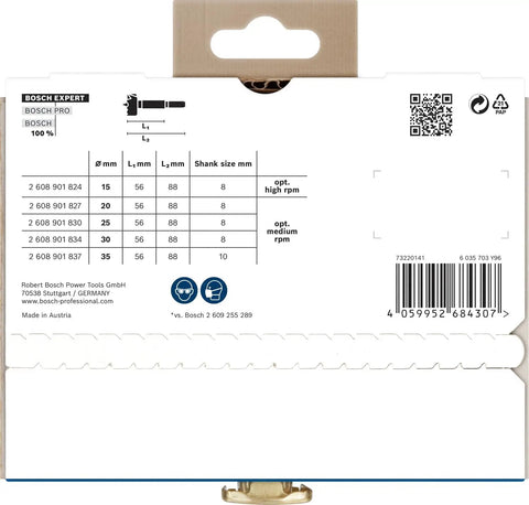 Five Piece Forstner Drill Bit Set With Rugged Three Flat Shank Grip Killer Longevity For Hardwood And Softwood Tasks Smooth Blind Hole Drilling packaging and specifications.