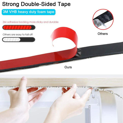 Red LED Light Strip 32.8Ft Waterproof IP65 12V 600 LEDs 5050 SMD On Black PCB with heavy duty 3M tape demonstration