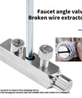 Ultimate Screw Extractor Kit For Easy Removal Of Broken Fasteners And Damaged Threads In Plumbing Fixtures Makes DIY Repairs A Total Breeze With Professional Results Every Single Time. Faucet angle valve extractor, carbon steel, for broken wire removal