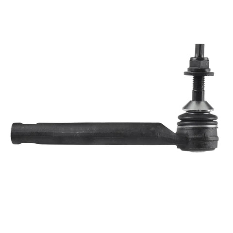 Beefed-Up Heavy Duty 4 Piece Front Tie Rod End Kit Inner And Outer Set For Ford Edge Fusion Lincoln MKX MKZ Direct Fit Replacement Includes ES801110 ES801109 ES801122 outer tie rod end black steel close-up