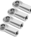 Rock Solid 4 Pack 1/2 20 Thread Rod End Bearing Heim Joints with corrosion resistant jam nuts for hydraulic use.