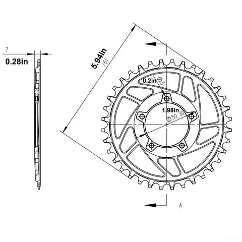 Mid Drive 36T Chainring Offset Correction For Ebike Conversion Kit Aluminum 6061T6 Round Mount Ring Black Upgrade Your Ride With A Tight Smooth Fit And Cleaner Pedal Response