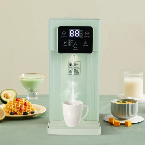 Instant Hot Water Dispenser With 1500W Heating 3L Large Tank Countertop Water Filter System Smart Touch Screen Child Lock Office Ready