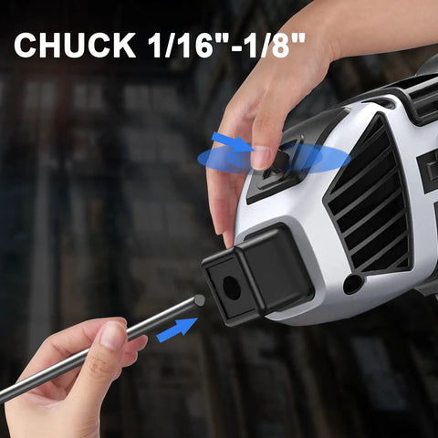 Adjusting chuck on the Welding Machine Handheld 110V Portable Stick Welder 20-120A IGBT Inverter with Hot Start Arc Force Anti Stick Technology