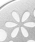 12 Piece Dog Scent Training Kit With Aluminum Bite Resistant Tin For Real Nose Work Outdoors Scent Games And Smell Training For Better Focus Pro Grade Skill Building And Varied Training Environments. close-up aluminum tin lid with flower cutouts