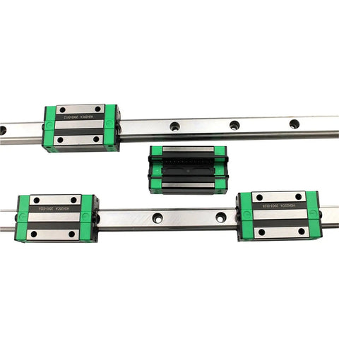 Pro Grade CNC Linear Rail Kit With Two Rails And Four Carriage Blocks For HGH15CA And HGH20CA, Custom Length Up To 1000mm