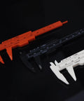 Mini Plastic Vernier Caliper Set 0 To 3 Inches 0.05mm Precision Double Scale Sliding Gauge For DIYers And Mechanics, red, black, white