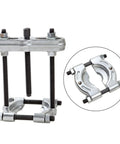 Heavy Duty Bearing Puller Separator Tool For Automotive Use, Tough Alloy Steel Splitter With Adjustable Threaded Holes Clamp