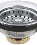 Stainless Steel Sink Strainer With Removable Basket For Three And A Half To Four Inch Outlets Open And Close Stopper Heavy Duty