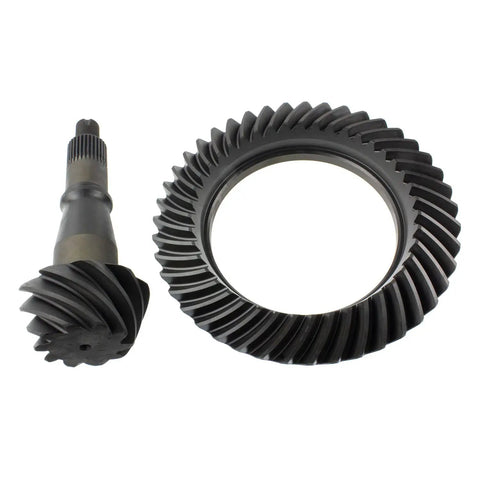 Built Tough Heavy Duty Differential Ring And Pinion For Gm 9.5 12 Bolt Rear Axle 4.30 Ratio 32 Spline Fits Gm 1500 Truck And Suvs 2014 To 2018 Beefed Up 8620 Steel gear set laid out on a white background.