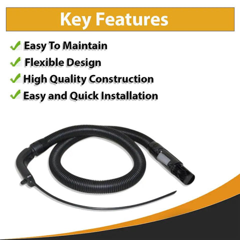Replacement Vacuum Hose With Cuff For Home Upright Vacuums That Fit 2459 6119W 97493 Models Similar To OEM Part 1606127