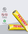 Rechargeable NiMH AAA Battery 600mAh For Outdoor Solar Lights 12 Pack No Leak Design UL Certified Long Lasting Power shown