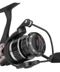 Ultra Light Spinning Fishing Reel With Aviation Aluminum Body For Saltwater And Freshwater, front view, showing handle and spool