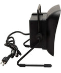 Side view of Bench Top Smoke Absorber For Soldering Flux Fumes 120V Pro Grade Quiet ESD Safe Fan with power cord